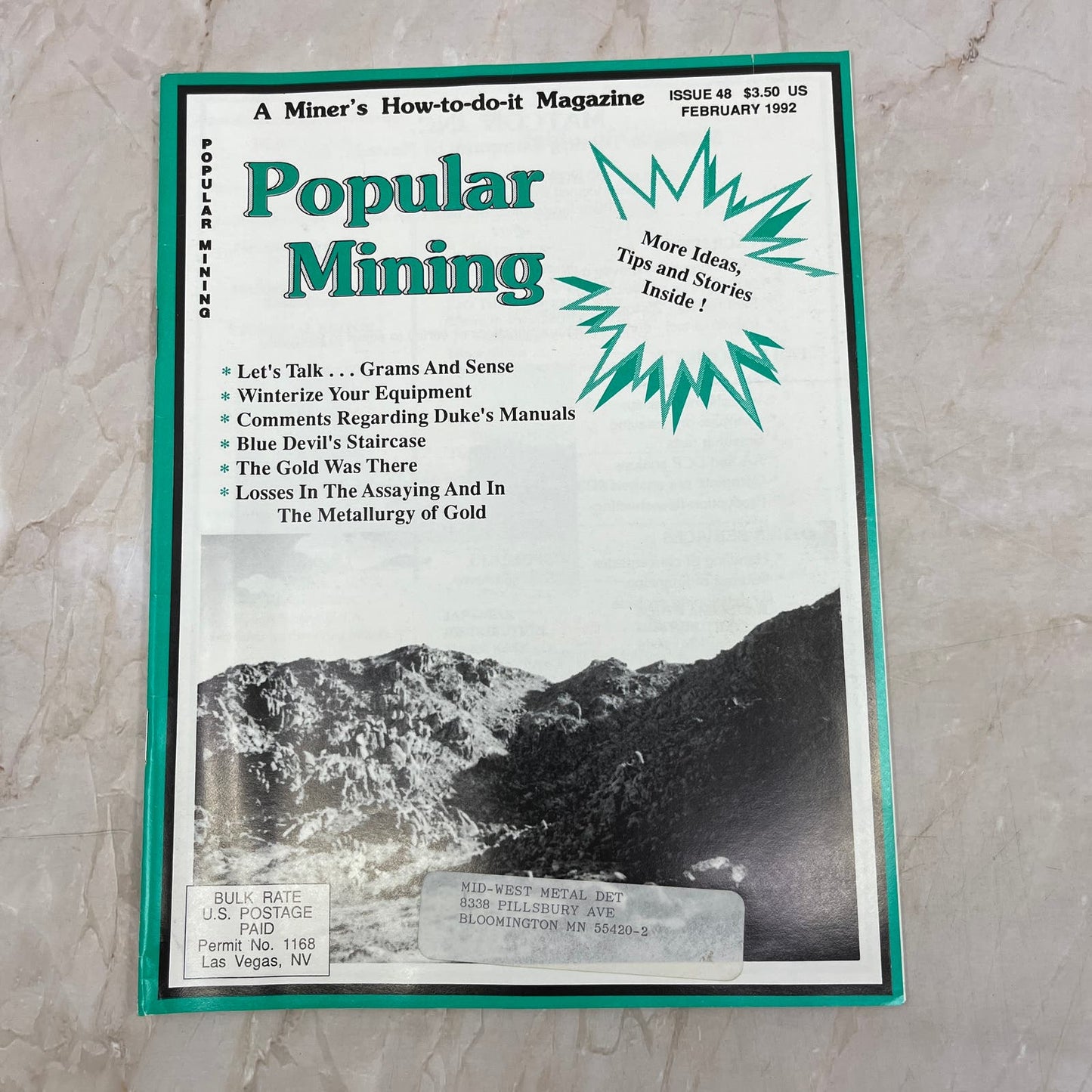 1992 Feb - Popular Mining Magazine - Treasure Hunting Gold Prospecting M19