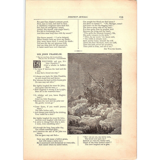 Sir John Franklin - George H. Boker 1884 Poem TA5-CJ-4