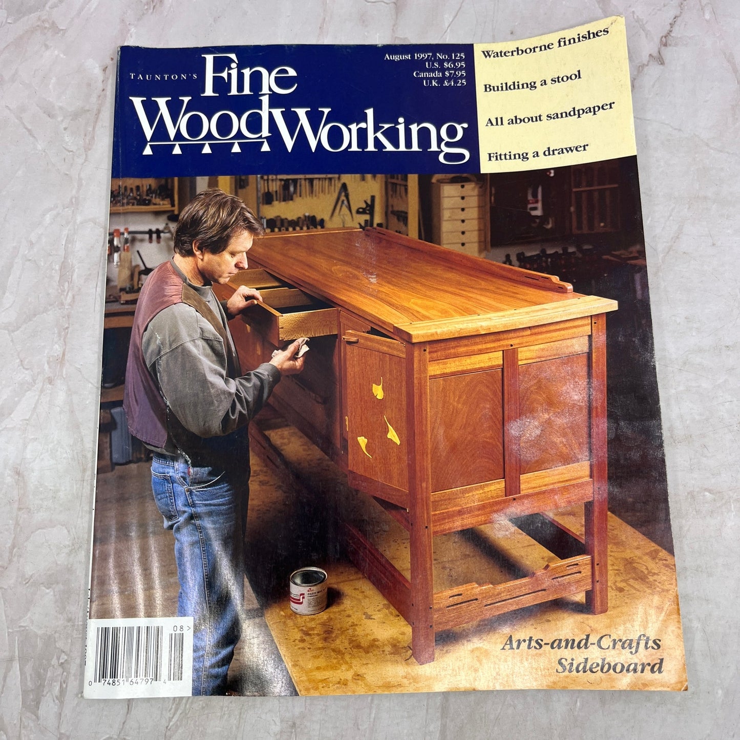 Arts-and-Crafts Sideboard - Aug 1997 No 125 - Fine Woodworking Magazine M35