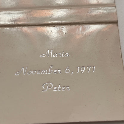 Maria & Peter Wedding Nov 6, 1971 Monogrammed Vintage Matchbook Cover MM3-1