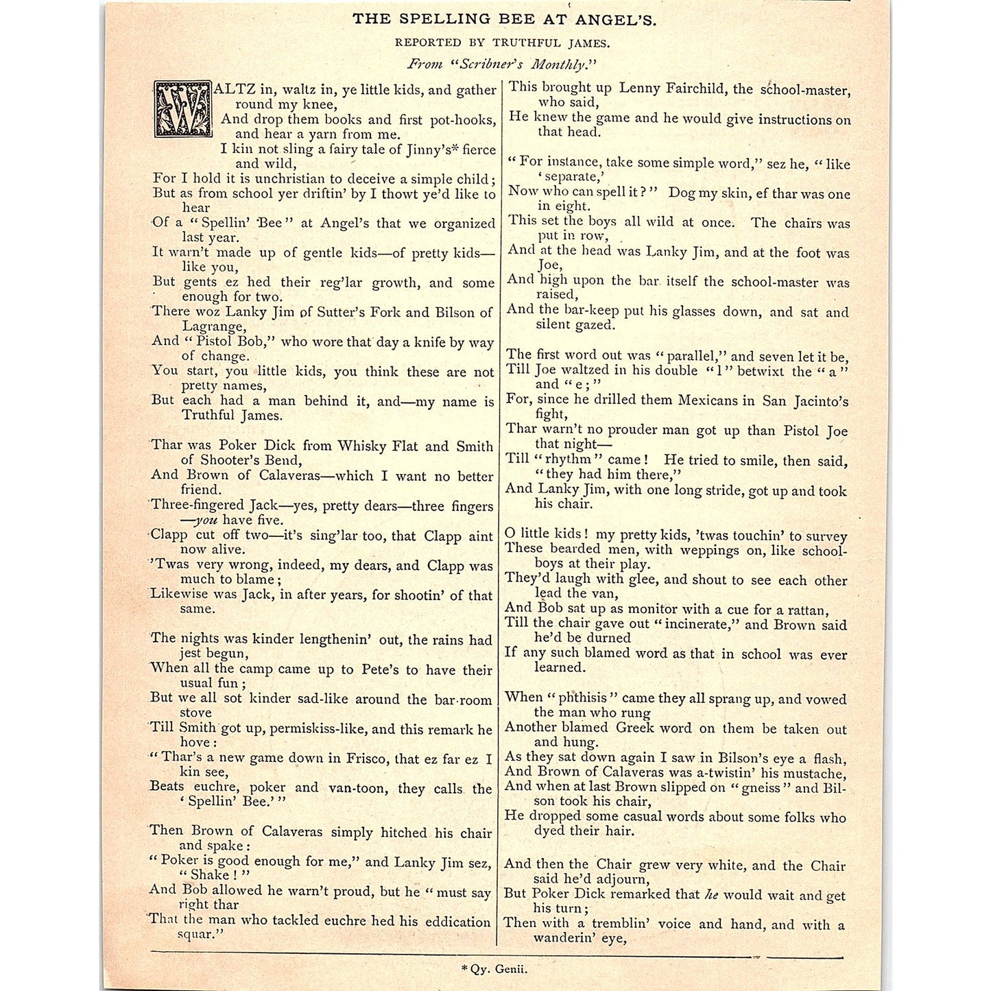 Milking Time - Philip Morse 1884 Poem AG3-1