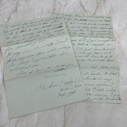 1941 Handwritten Letter From Downey CA to Minneapolis MN Ruth Teslow AE3