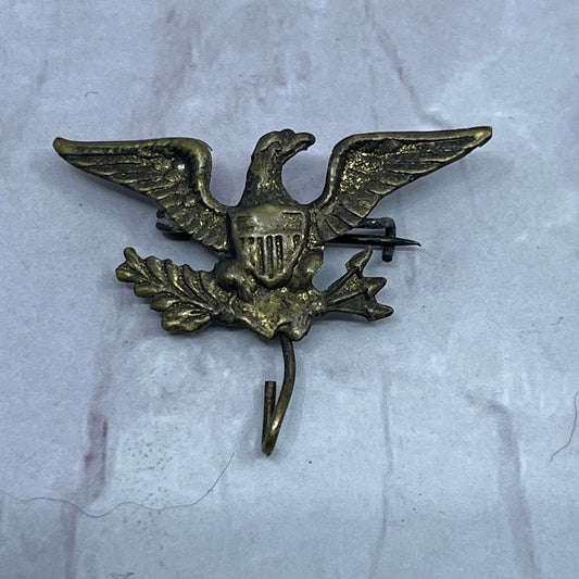 Spanish American War 1898 US Army Sweetheart Pin Button Eagle With Hook SE2