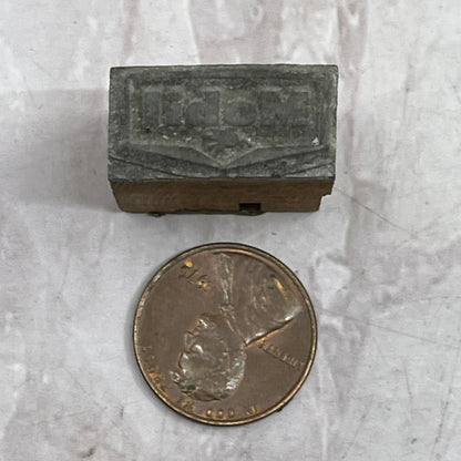 Mobil Oil Gasoline Vintage Letterpress Printers Block Plate SF5-S