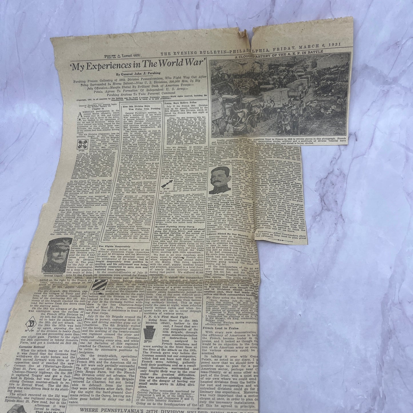 General Pershing - My Experiences in the World War 1936 Newspaper Articles V1-6