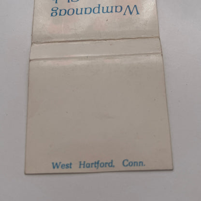 Wampanoag Country Club West Hartford CT Vintage Matchbook Cover TB8-MB-3