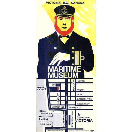 Maritime Museum Victoria BC Canada 1960s Travel Leaflet TH2-TB4