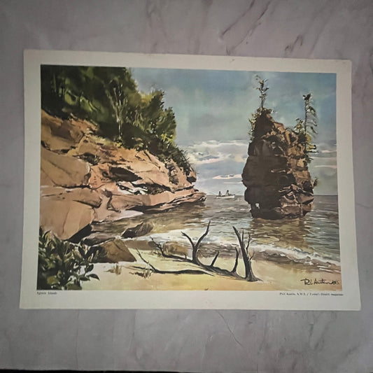 Apostle Islands - Phil Austin Lithograph 13x17" Art Print FL1