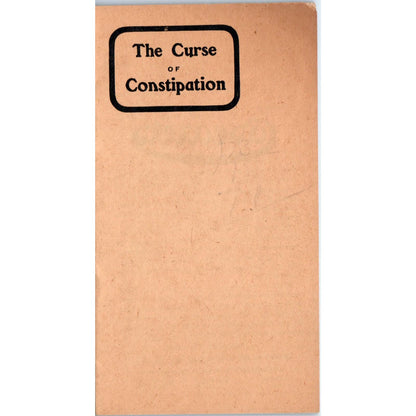 c1920 The Curse of Constipation Booklet Cascarets Sterling Remedy Co AE8