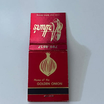 Arthur's Restaurant Golden Onion Minneapolis MN Matches Vintage Matchbook SC4-R7