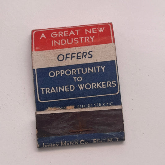 Air Conditioning Training Corp New York Vintage Matchbook Cover TB8-MB2-8