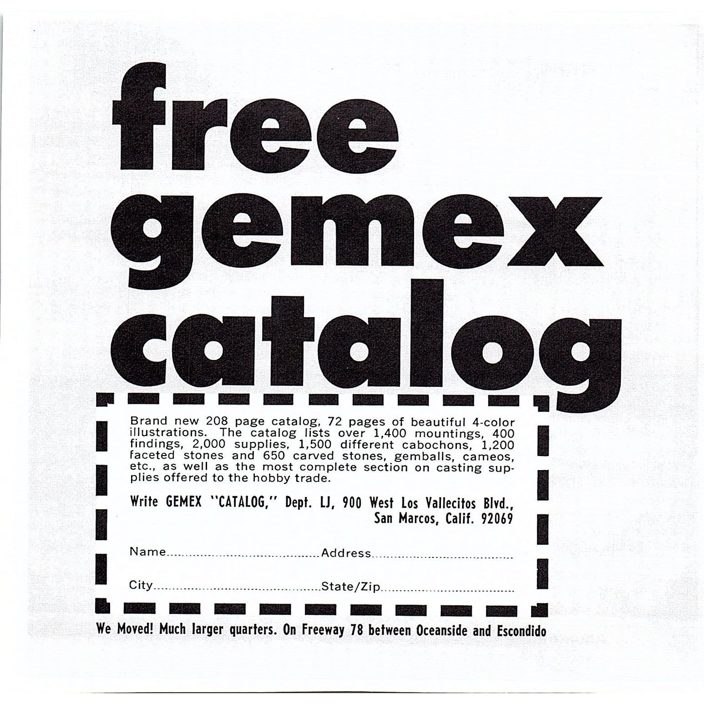 Art House Lapidary Supply Cleveland Ohio 1972 Ad AF8-H2