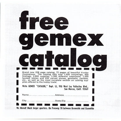 Art House Lapidary Supply Cleveland Ohio 1972 Ad AF8-H2