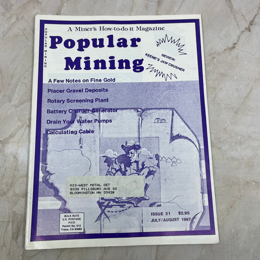 1987 Jul/Aug - Popular Mining Magazine - Treasure Hunting Gold Prospecting M19