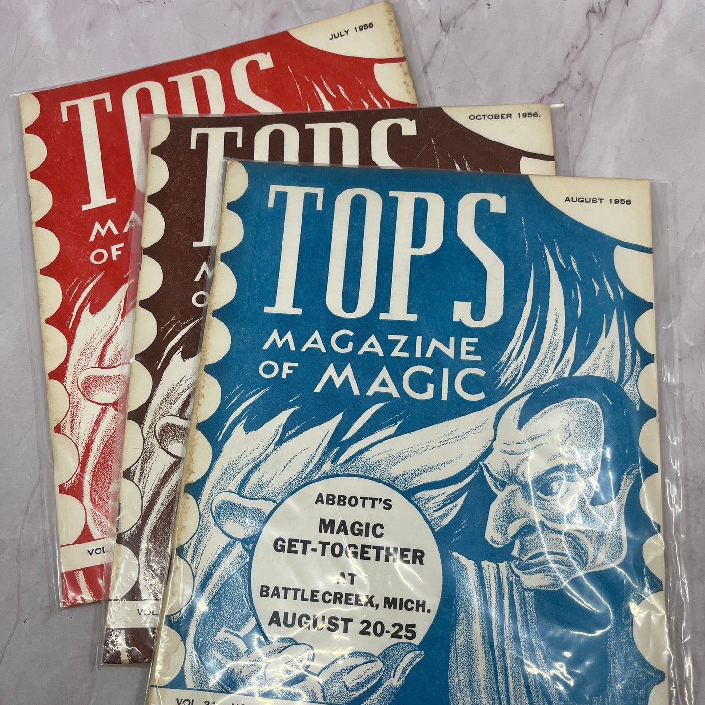 Tops Magazine of Magic 1955-56 Lot of 14 Issues TK3