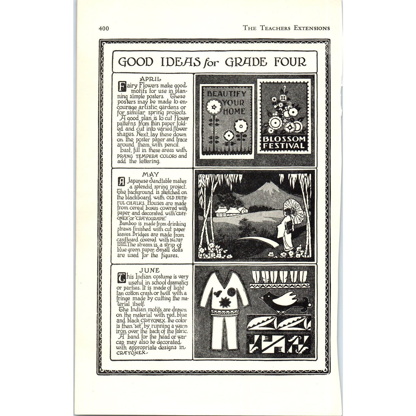 1920s Good Ideas for Grade Four Students - Teachers Extension Magazine D10