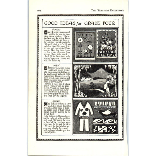 1920s Good Ideas for Grade Four Students - Teachers Extension Magazine D10