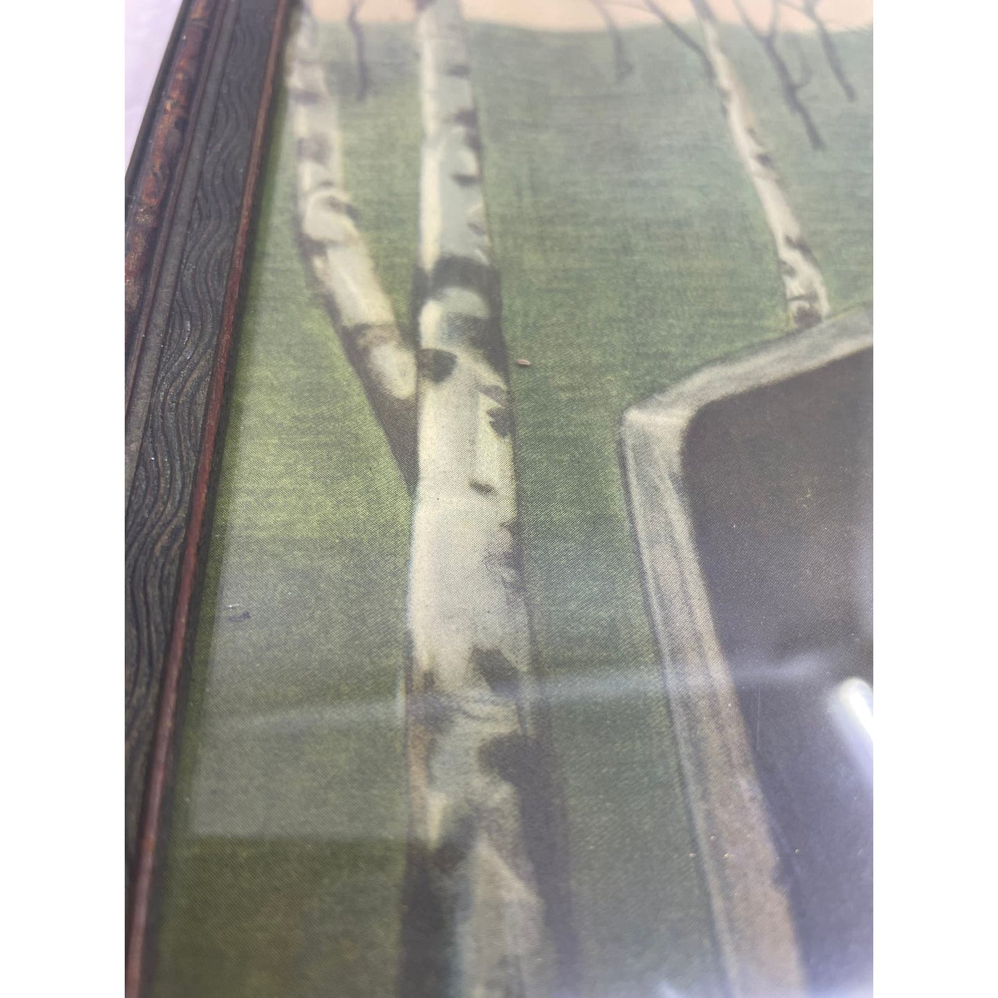 Framed Vintage Antique “Spring Song” Simon Glucklich Litho Print