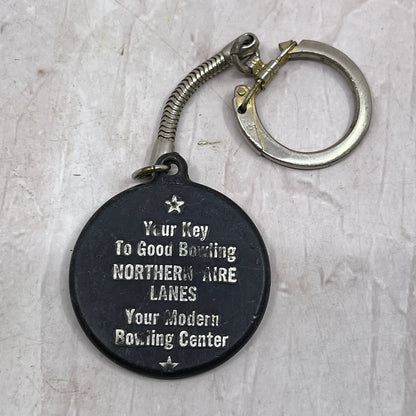 Vintage Northern Aire Lanes Bowling Alley Fergus Falls MN Keychain SF4