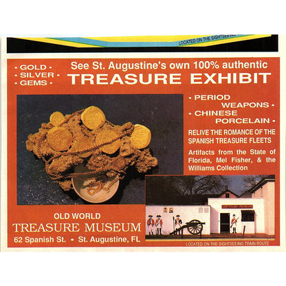Founding of St. Augustine Museum Theatre St. Augustine FL 1989 Ad AF9-12