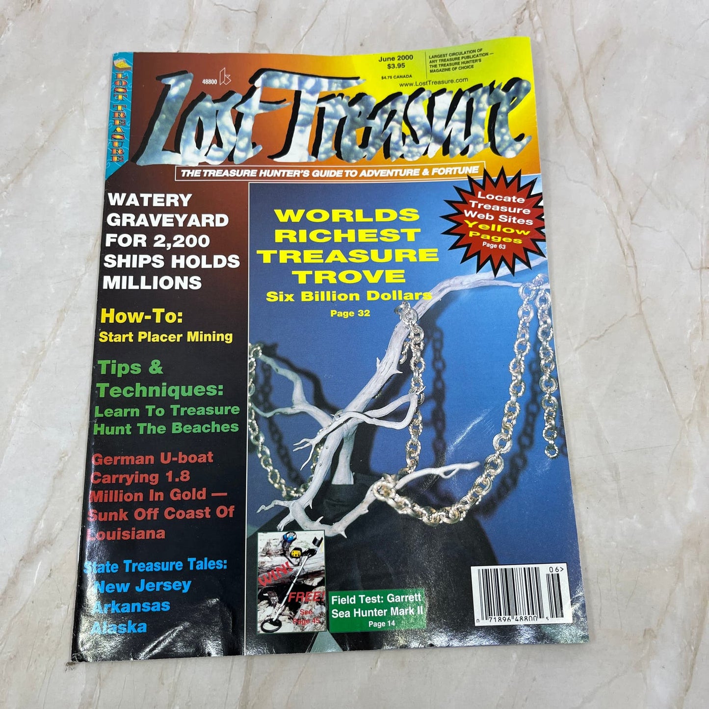 2000 June - Lost Treasure Magazine - Treasure Hunting Gold Prospecting M14