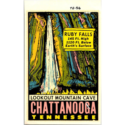 1960s Original Lookout Mountain Cave Chattanooga TN (Water) Decal 2.5x4 AH4-M1