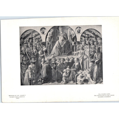 The Coronation of the Virgin - Fra Filippo Lippi c1905 Art Print D13