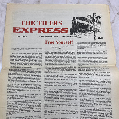 1988 Vol 7 No 3 TH-ers Express Treasure Hunting Newspaper Fremont NE M20