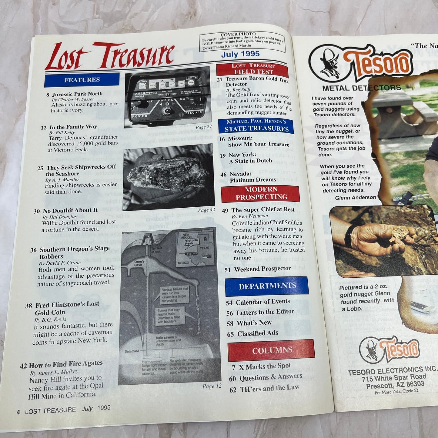 1995 July - Lost Treasure Magazine - Treasure Hunting Gold Prospecting M14