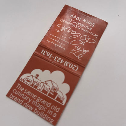 The Clark's Restaurant Willimantic CT Vintage Matchbook Cover TB8-MB2-2