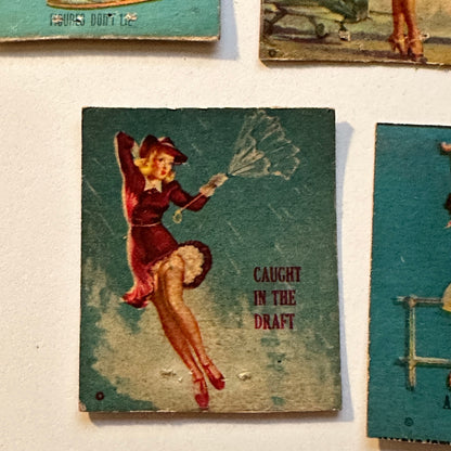 1940s Gil Elvgren Pinup Matchbook Cover Lot of 5 AK8-M1