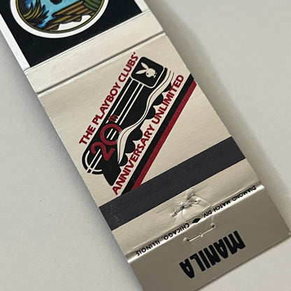The Playboy Clubs 20th Anniversary Manila Vintage Matchbook TB6-MB2-6