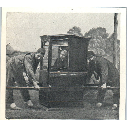 Turkish Sedan-Chair 1897 Victorian Photo AE9-TS6