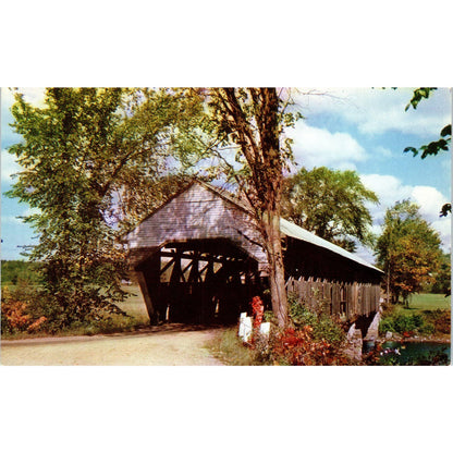 Parsonsfield Porter Maine Covered Bridge Postcard PC6