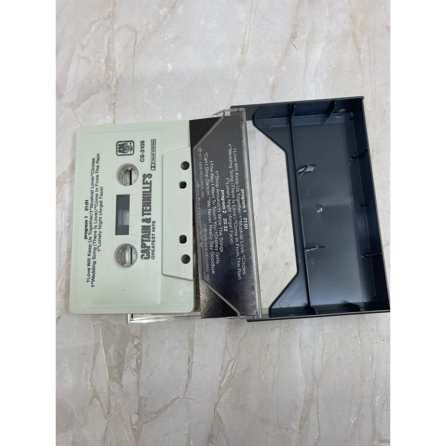 Captain & Tennille’s Greatest Hits 1977 Cassette Tape A&M Records TH5-T1