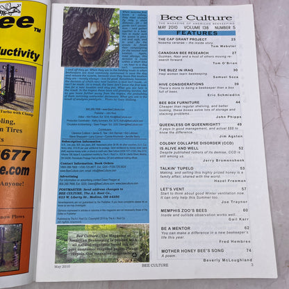 2010 May - Bee Culture Magazine - Bees Beekeeping Honey M32