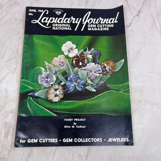 Pansy Project Olive M. Colhour - Lapidary Journal Magazine - Jun 1969 M25