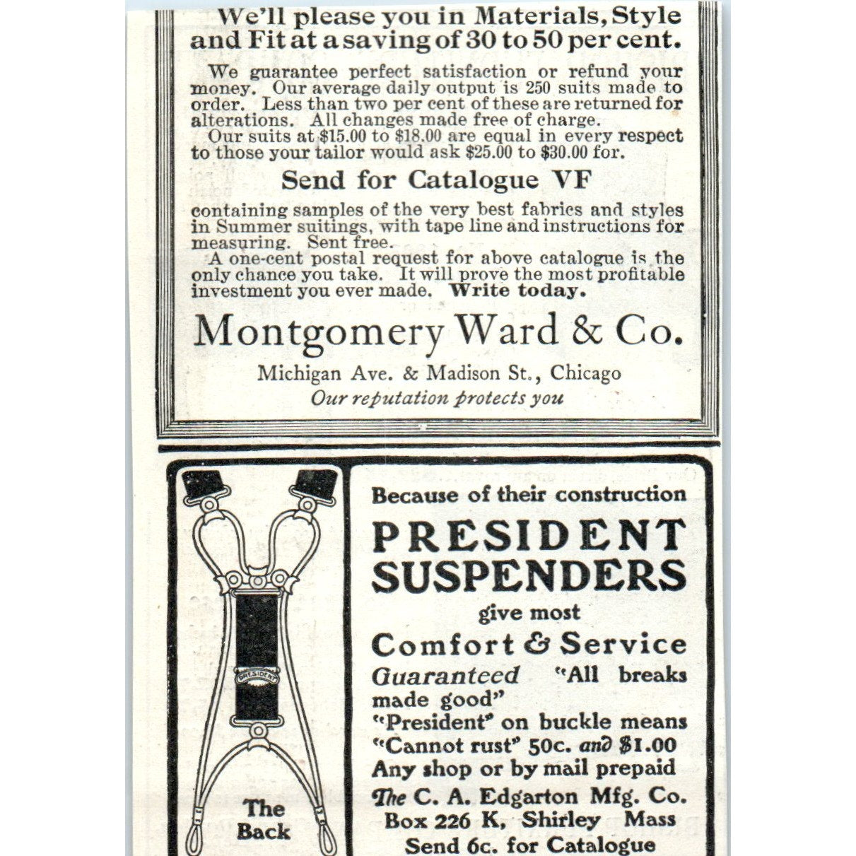 Bishop Furniture Company Ionia Street Grand Rapids MI 1903 Magazine Ad AF2-O4
