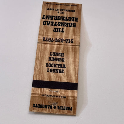 The Barnstead Restaurant Keeseville NY Vintage Matchbook Cover TB6-MB1-11
