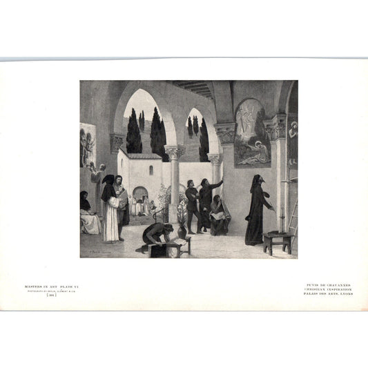 Christian Inspiration - Puvis De Chavannes c1905 Art Print D12