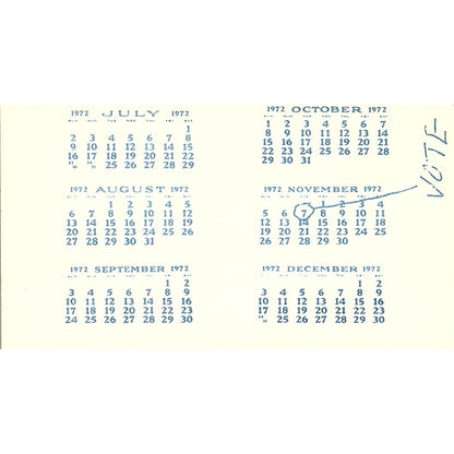 Vote for G.C. Dee De Baun Democrat Senator Vintage Business Card SF3-B3