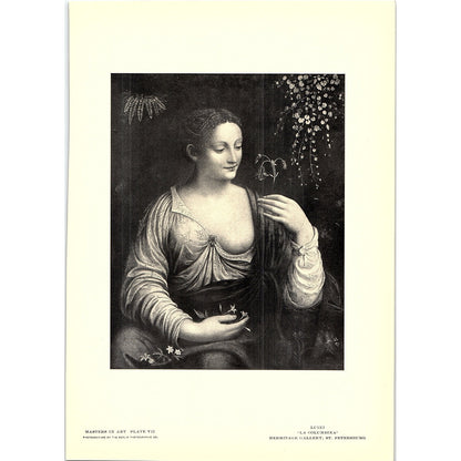 La Colombina - Luini - 1902 Litho Art Print AF4-4