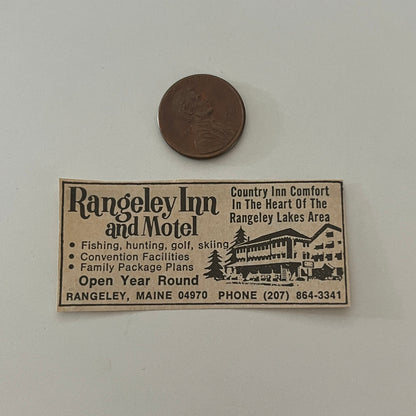 Rangeley Inn and Motel Open year Round Rangeley ME 1971 Magazine Ad SAG4-S17