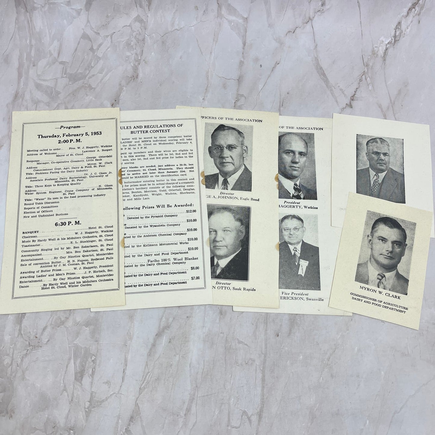 1953 Itinerary & Officers Central Minnesota Dairymen & Creamery Operators AE9DC2