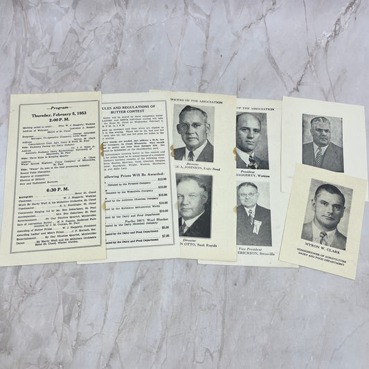 1953 Itinerary & Officers Central Minnesota Dairymen & Creamery Operators AE9DC2