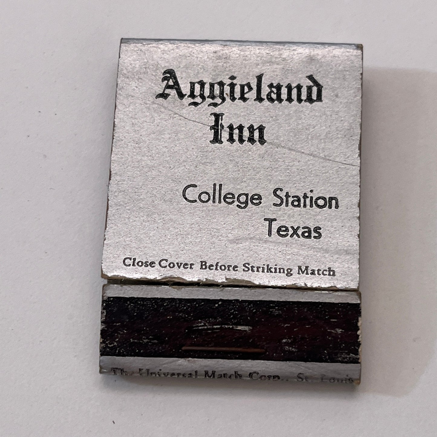 Aggieland Inn College Station Texas A and M Vintage Matchbook Cover TB6-MB1-7