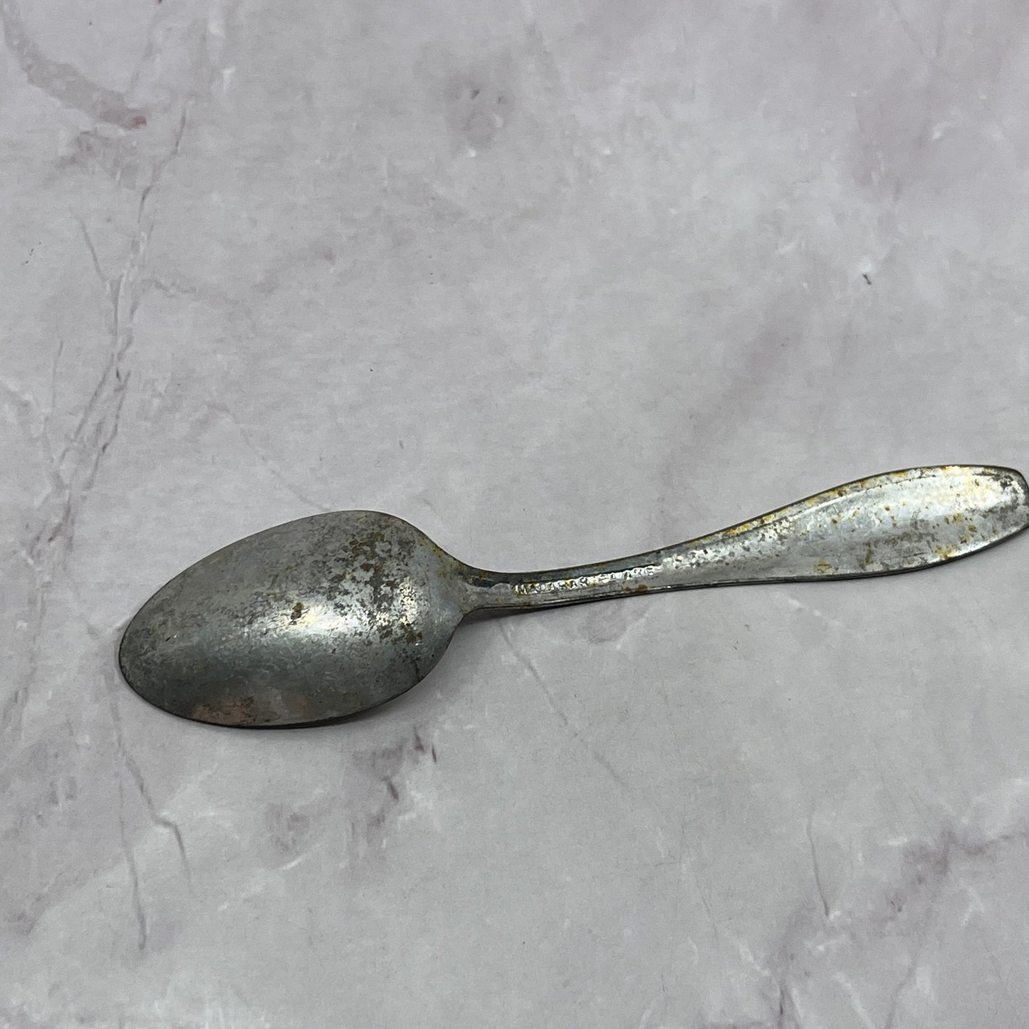 Vintage Malabar Embossed Flowers Spoon 5" Vintage Silverplate TC5-OS-15