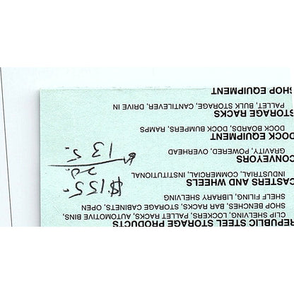 Robert Anderson Austin Material Handling Co TX Vintage Business Card SE5-B2