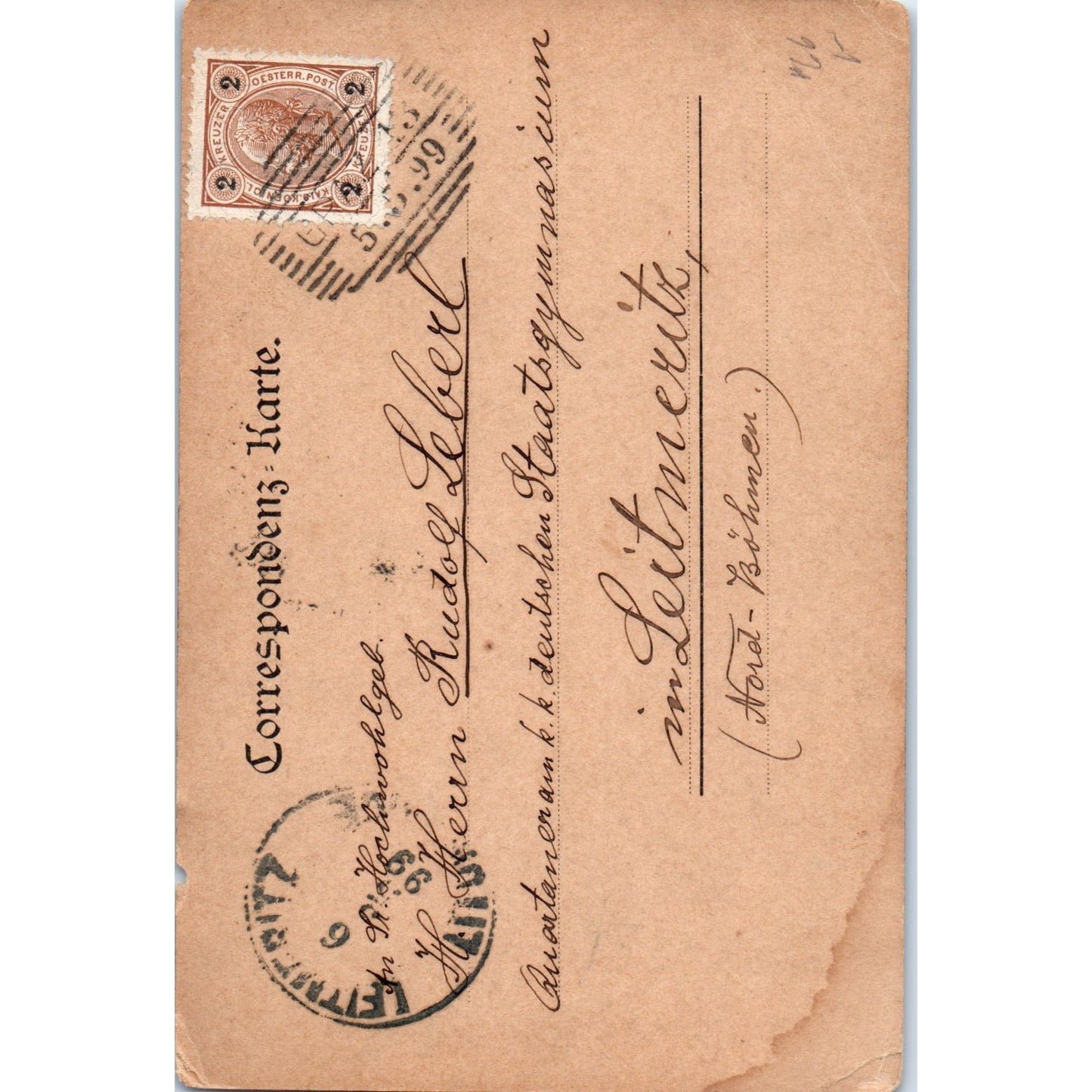1899 Germany Schlossbergbahn Original Postcard P1-15
