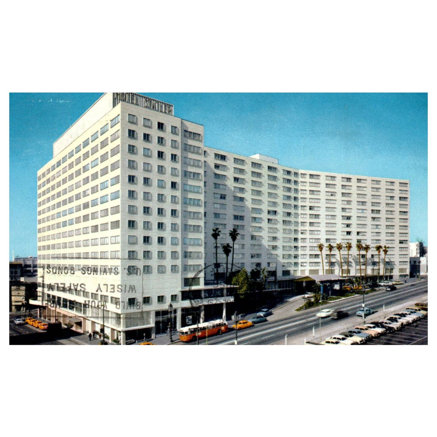 Vintage Postcard - The Statler Center Los Angeles California 1956 AD9